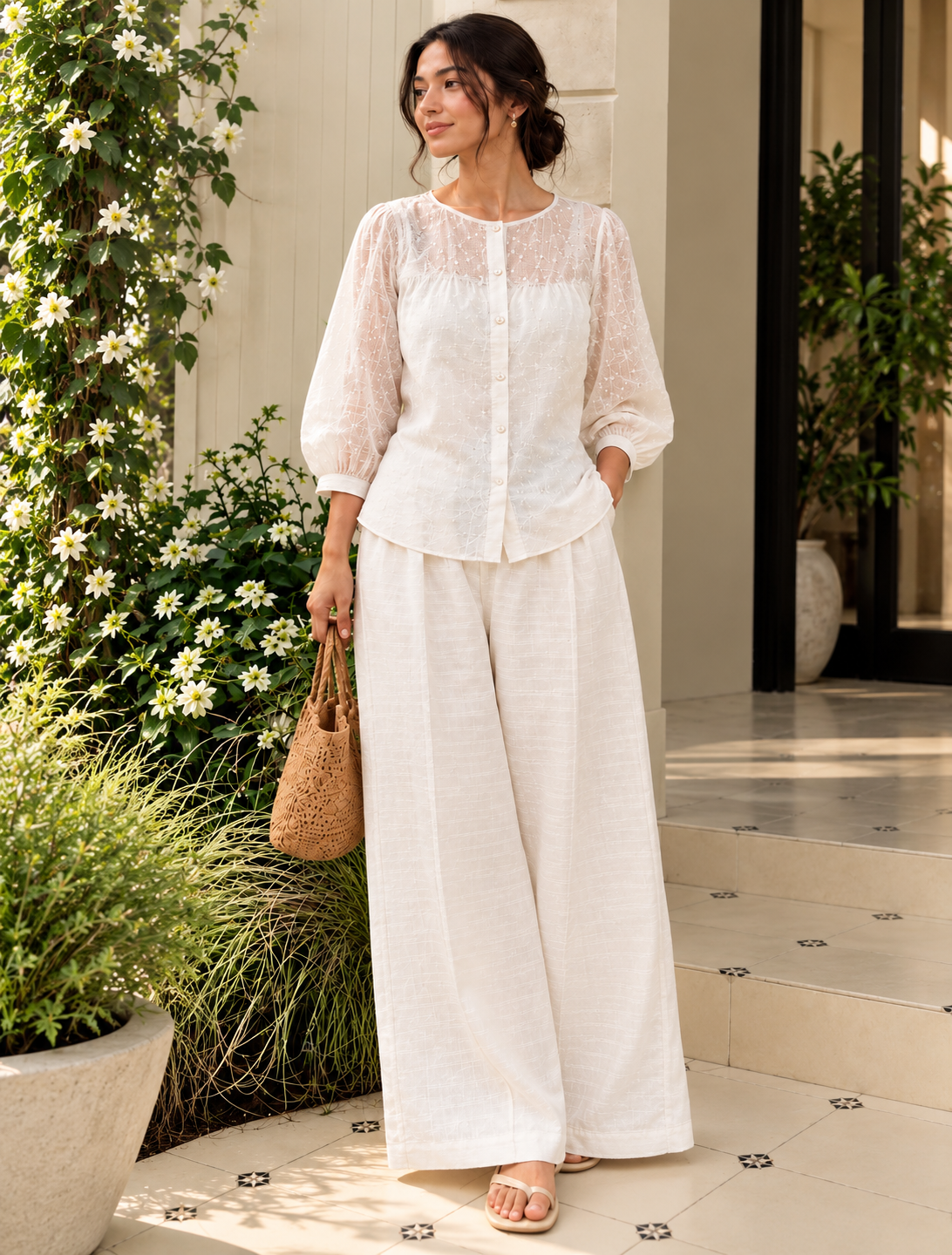 Aaira Ivory Co-ord Set for women