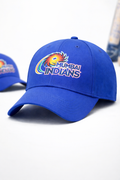Mumbai Indians Official Style Blue Cricket Cap – Premium Embroidered Logo | Adjustable Unisex IPL Fan Cap