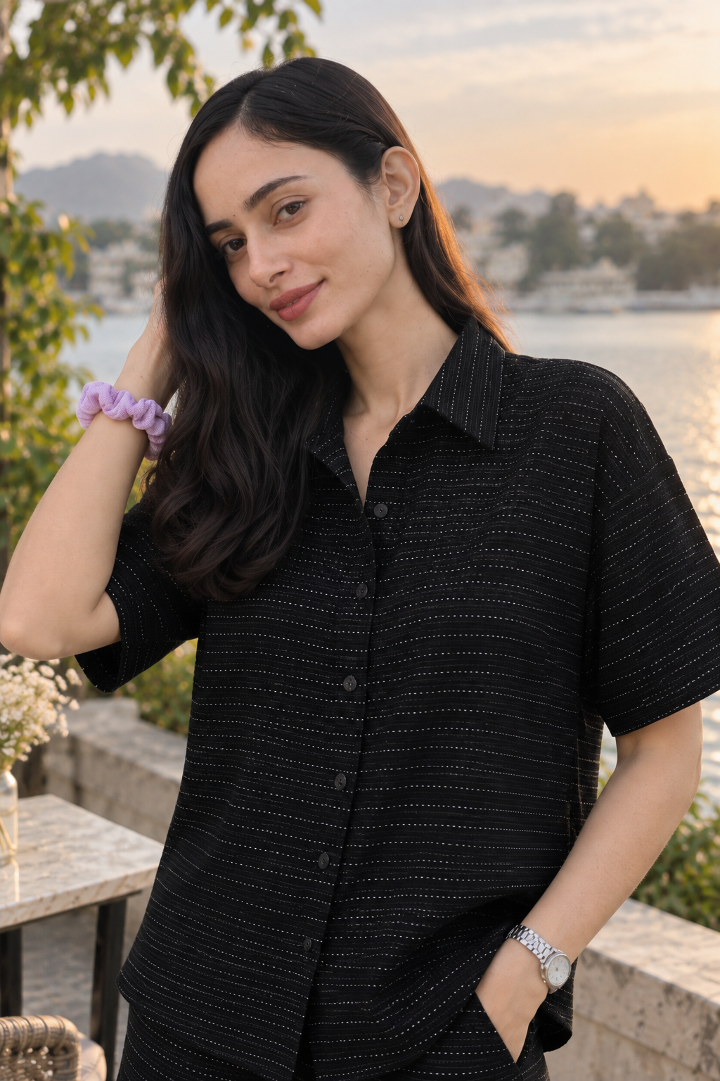 Noir Stripe Co-Ord Set