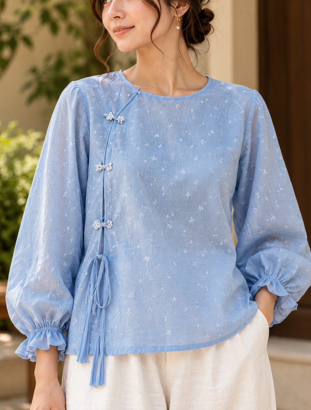 Liora Blue Co-ord Set for women