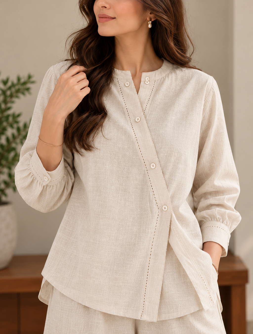 Elara Natural Co-ord Set for women