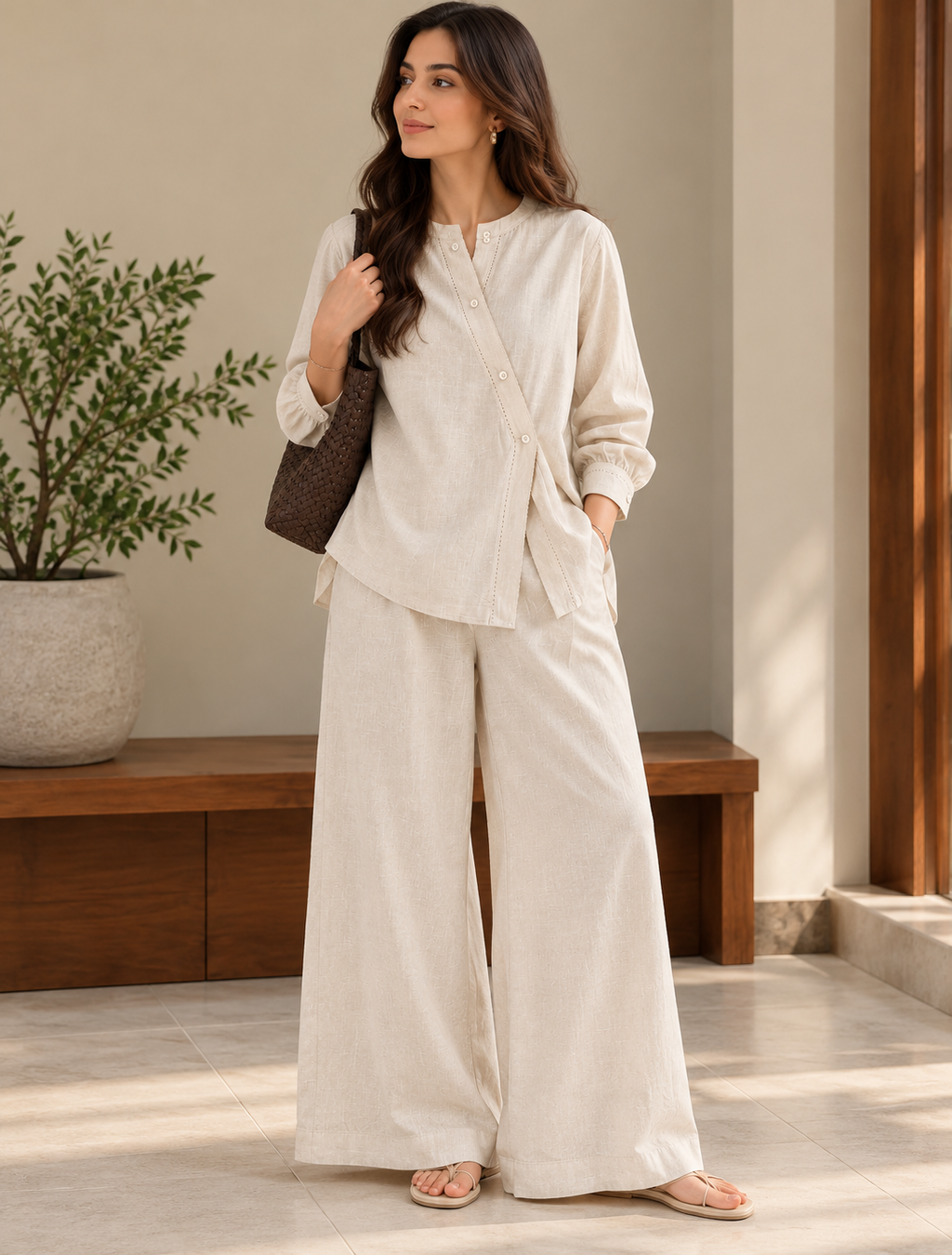 Elara Natural Co-ord Set for women