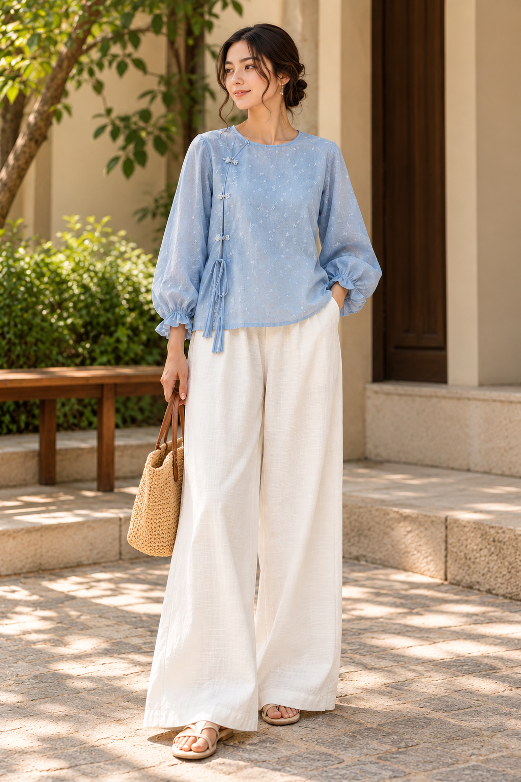 Liora Blue Co-ord Set for women