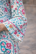 Women’s Floral Cotton Top – Soft Summer Wear | Handcrafted Floral Oversized Cotton Top