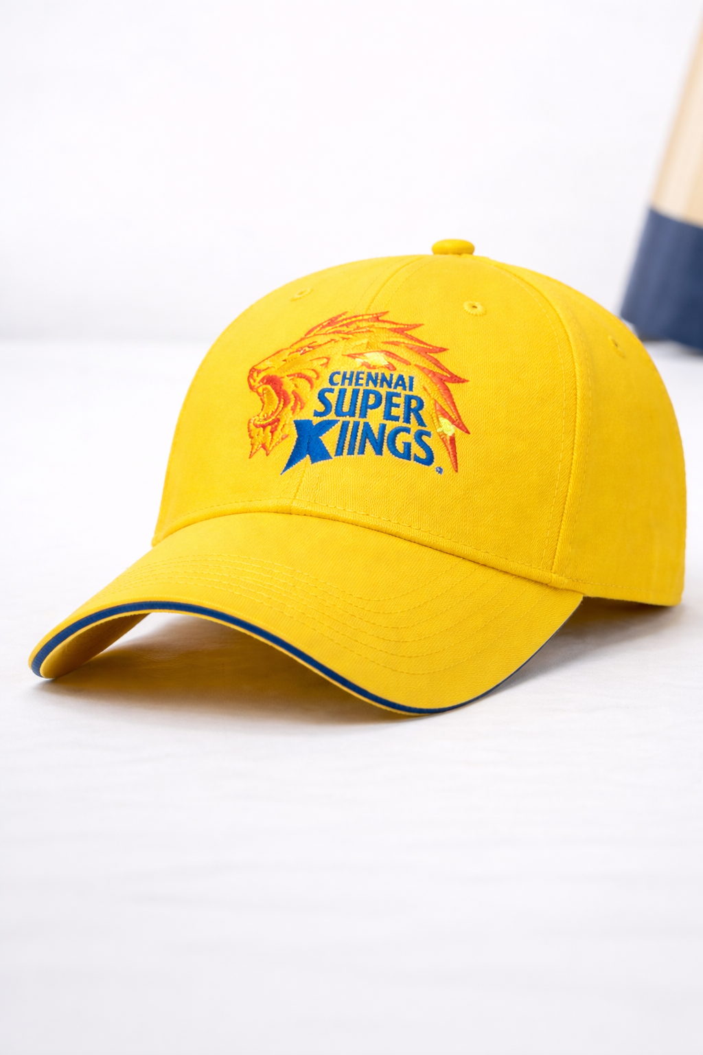 Chennai Super Kings (CSK) Yellow Premium Fan Cap – Embroidered Logo Cricket Match Day Cap