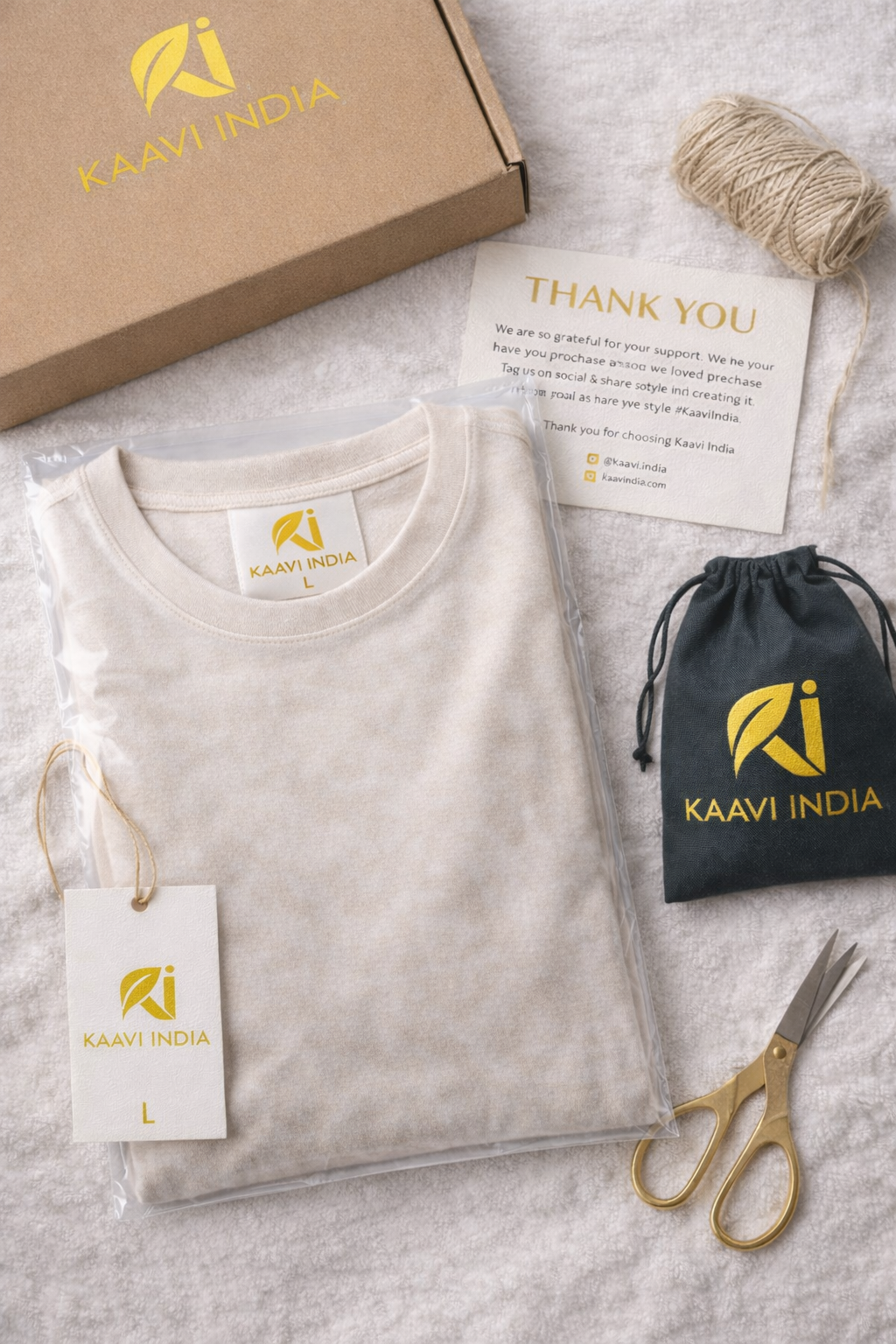 Premium Oversized Cotton T-Shirt Off White