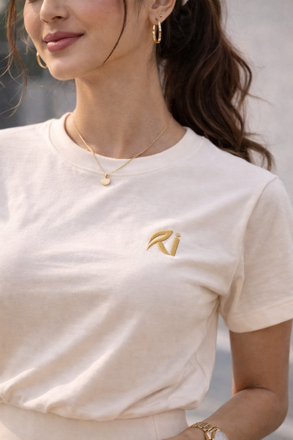 Cream Skort Co-Ord Set for Women | Premium Cotton Comfort Wear