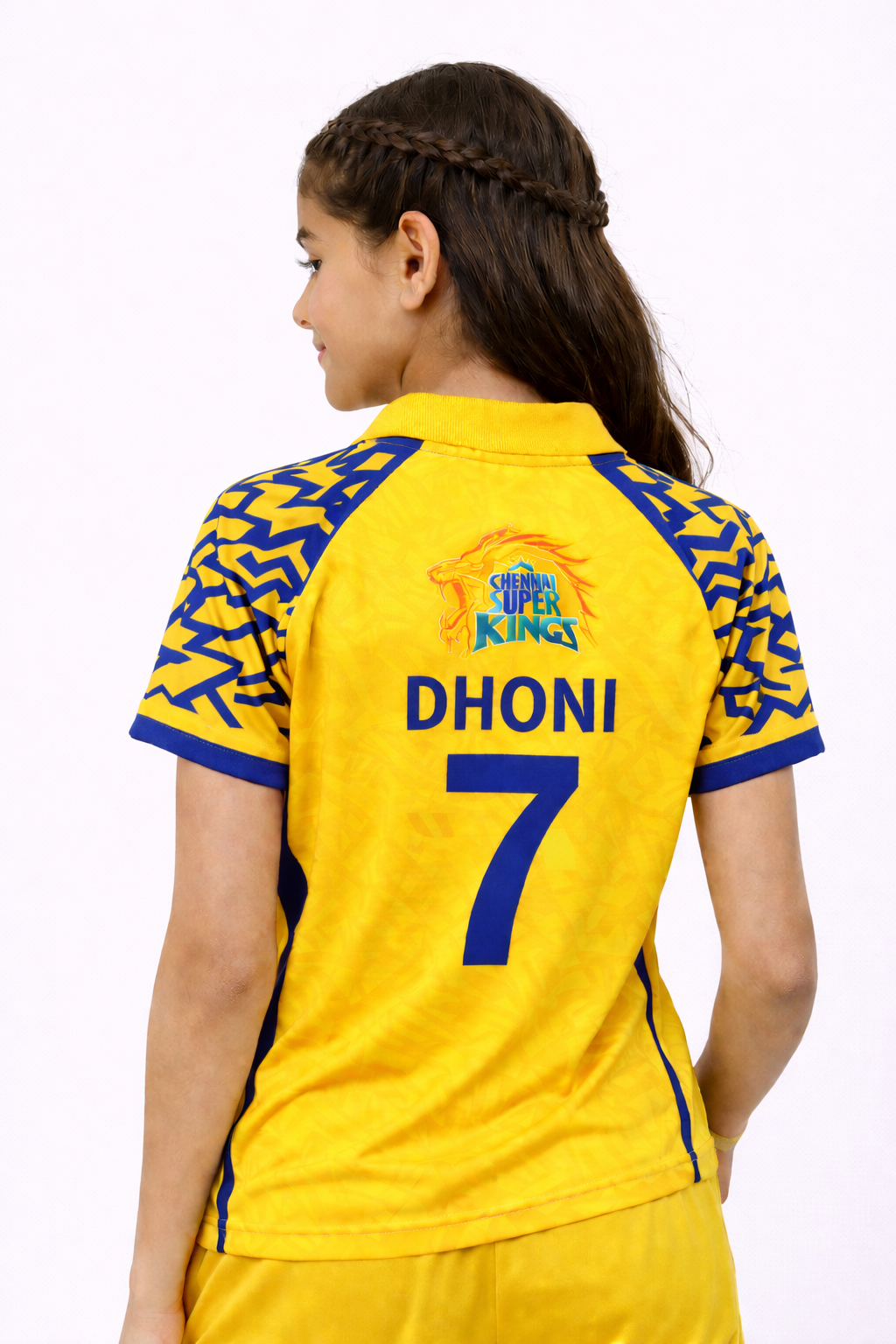 CSK Girls Jersey 2026 | Chennai Super Kings Kids Official Inspired Yellow IPL Cricket T-Shirt