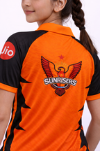 SRH Girls Jersey 2026 | Sunrisers Hyderabad Kids Orange IPL Cricket T-Shirt