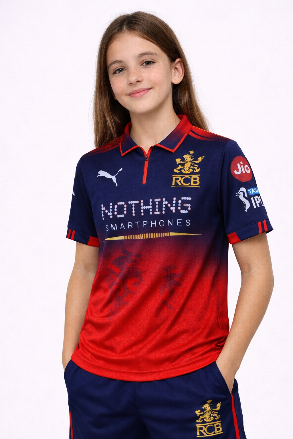 RCB Girls Jersey 2026 | Royal Challengers Bangalore Kids Inspired Fan Cricket T-Shirt