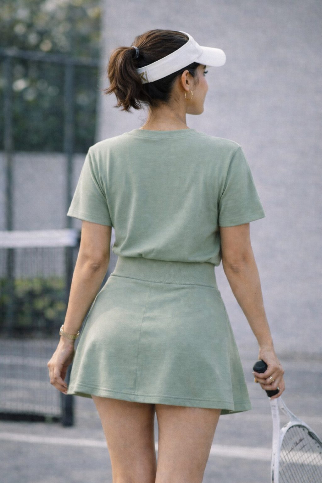 Sage Green Skort Co-Ord Set for Women | Trendy Premium Comfort Wear