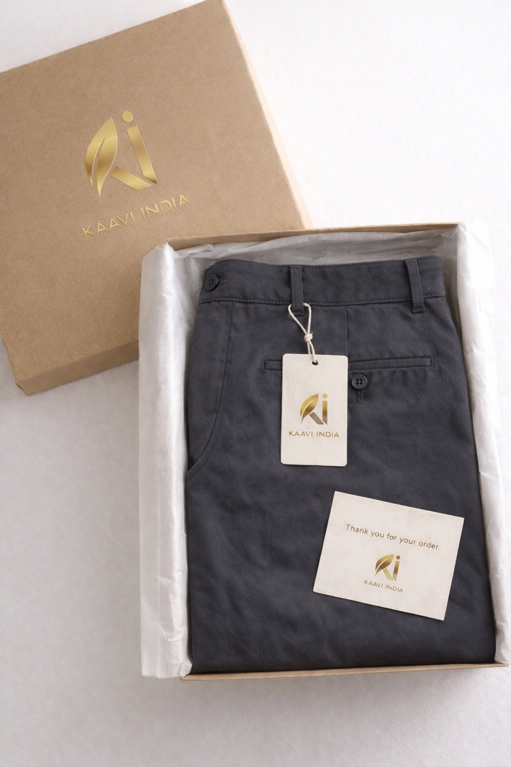 Charcoal Grey Relaxed Fit Chinos for Men – Premium Cotton Blend Casual Trousers