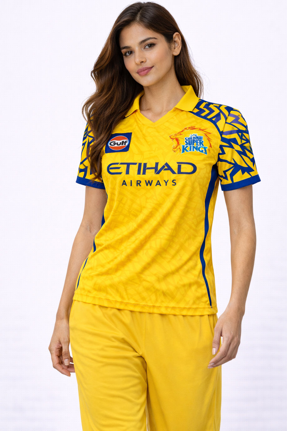 CSK Official Fan Jersey 2026 | Chennai Super Kings T-Shirt for Women