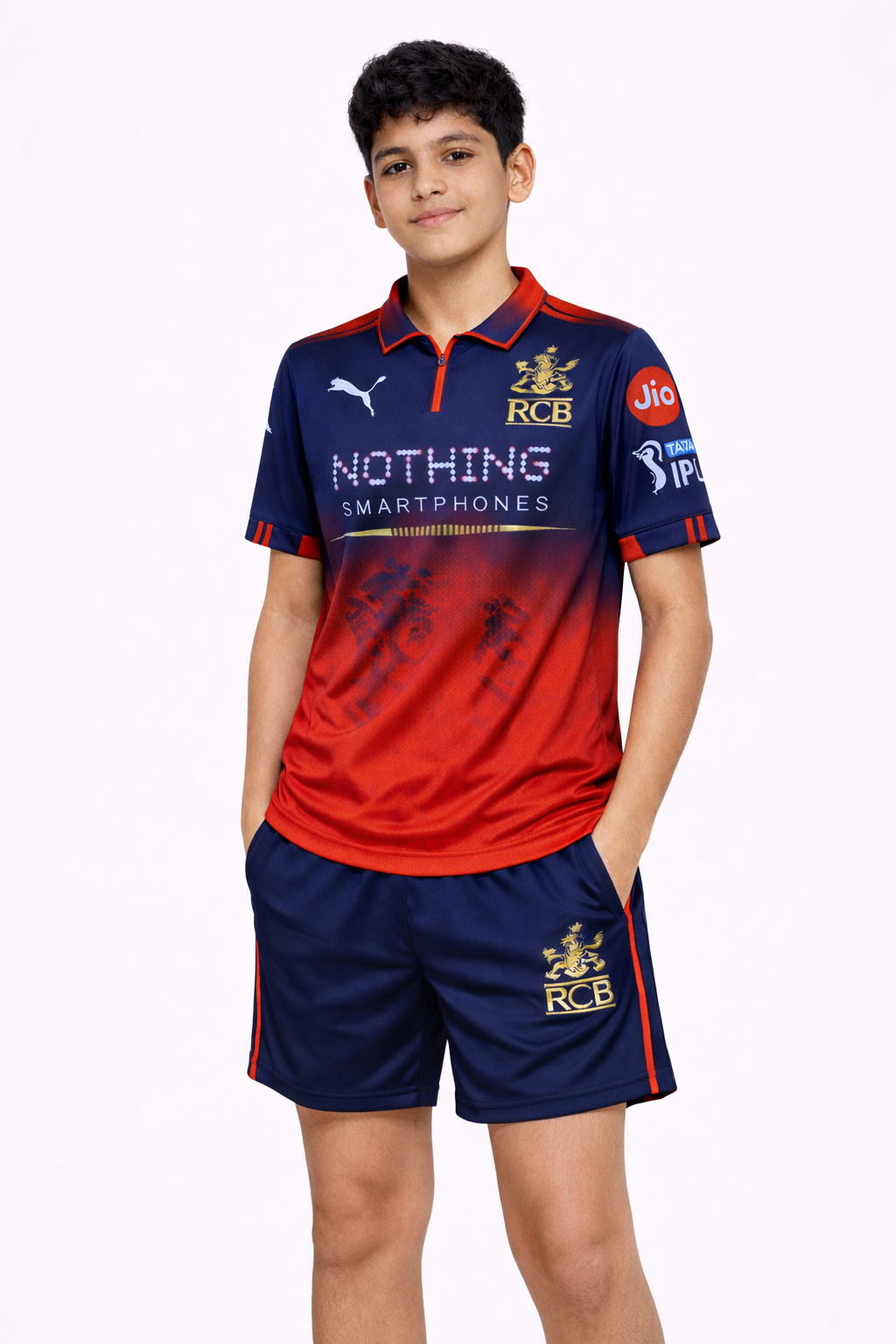 RCB Official Boys Jersey 2026 |Royal Challengers Bangalore Kids Official Inspired Fan Cricket T-Shirt