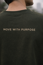 Motion Leaf Unisex Oversized T-Shirt – Dark Olive Green | Premium Cotton Streetwear Tee