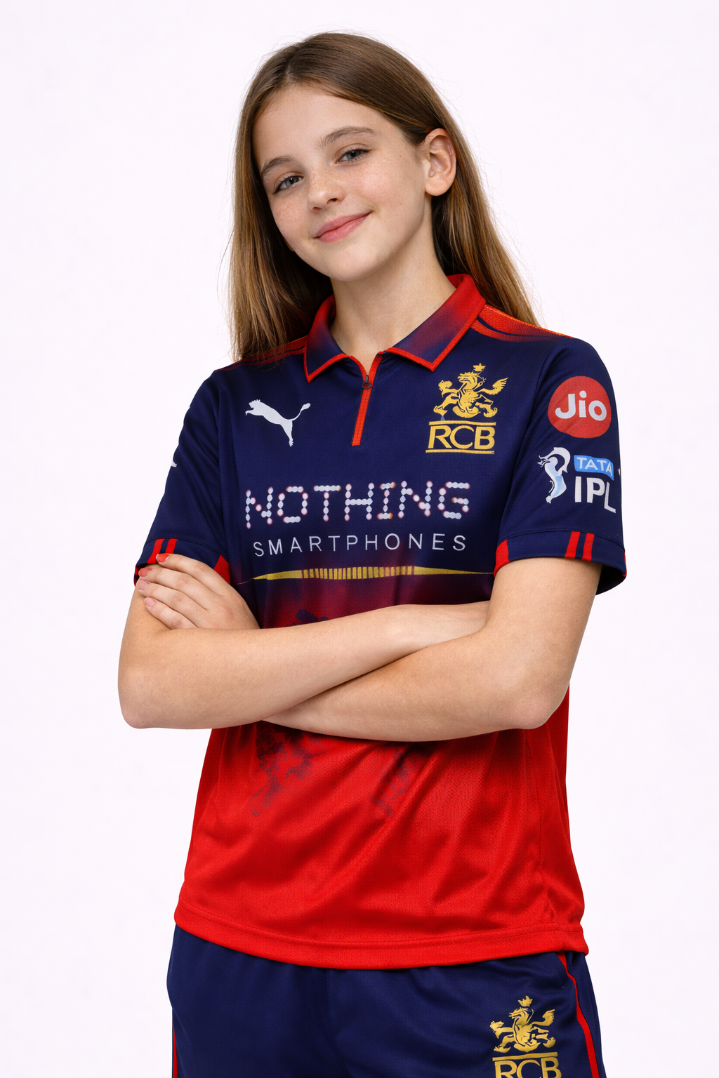 RCB Girls Jersey 2026 | Royal Challengers Bangalore Kids Inspired Fan Cricket T-Shirt