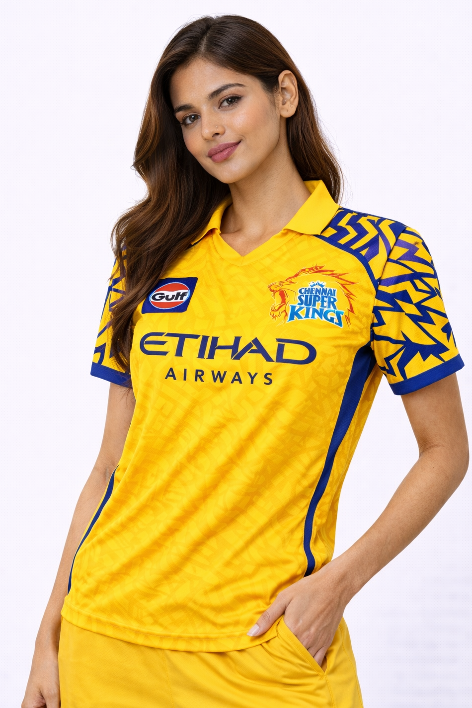 CSK Official Fan Jersey 2026 | Chennai Super Kings T-Shirt for Women