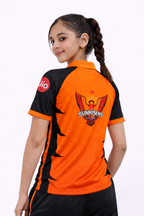 SRH Girls Jersey 2026 | Sunrisers Hyderabad Kids Orange IPL Cricket T-Shirt
