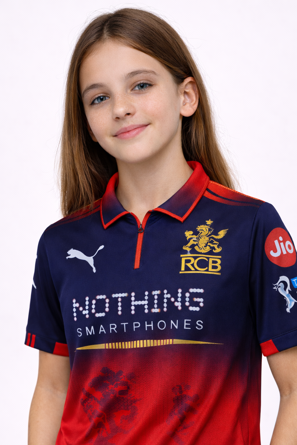 RCB Girls Jersey 2026 | Royal Challengers Bangalore Kids Inspired Fan Cricket T-Shirt