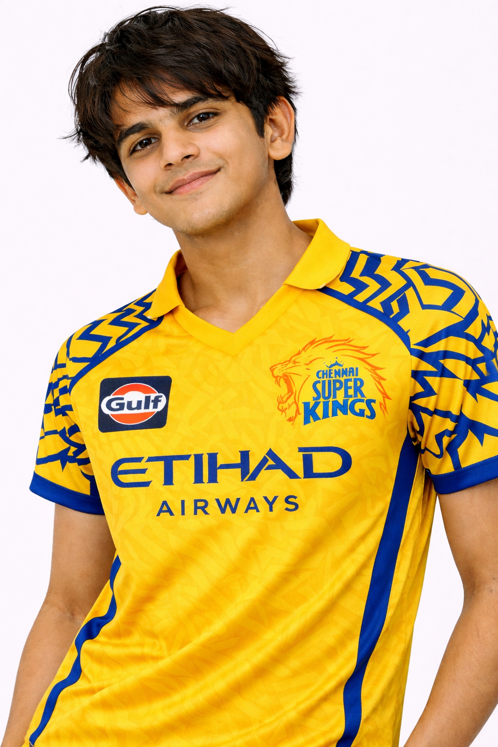 CSK Boys Jersey 2026 | Chennai Super Kings Kids Official Inspired Yellow IPL Cricket T-Shirt