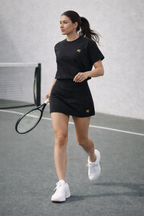 Active Skort Co-Ord Set Women’s Tennis Inspired Comfort Wear (Black Edition)
