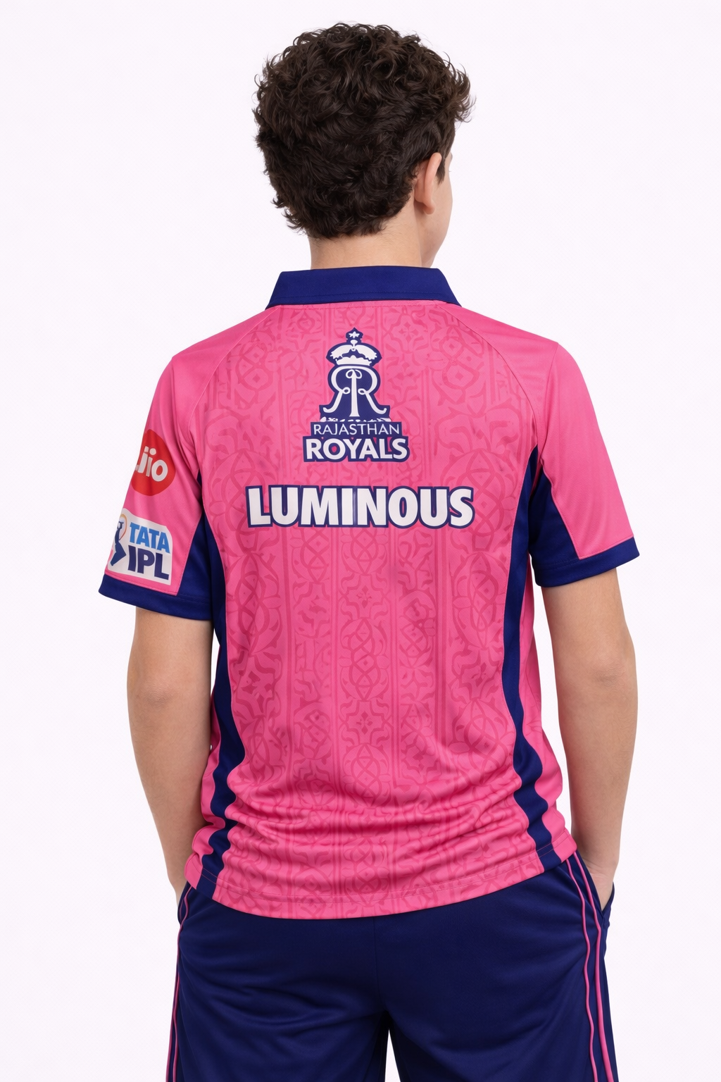Boys RR Jersey 2026 | Rajasthan Royals Kids Official Inspired Pink Cricket T-Shirt