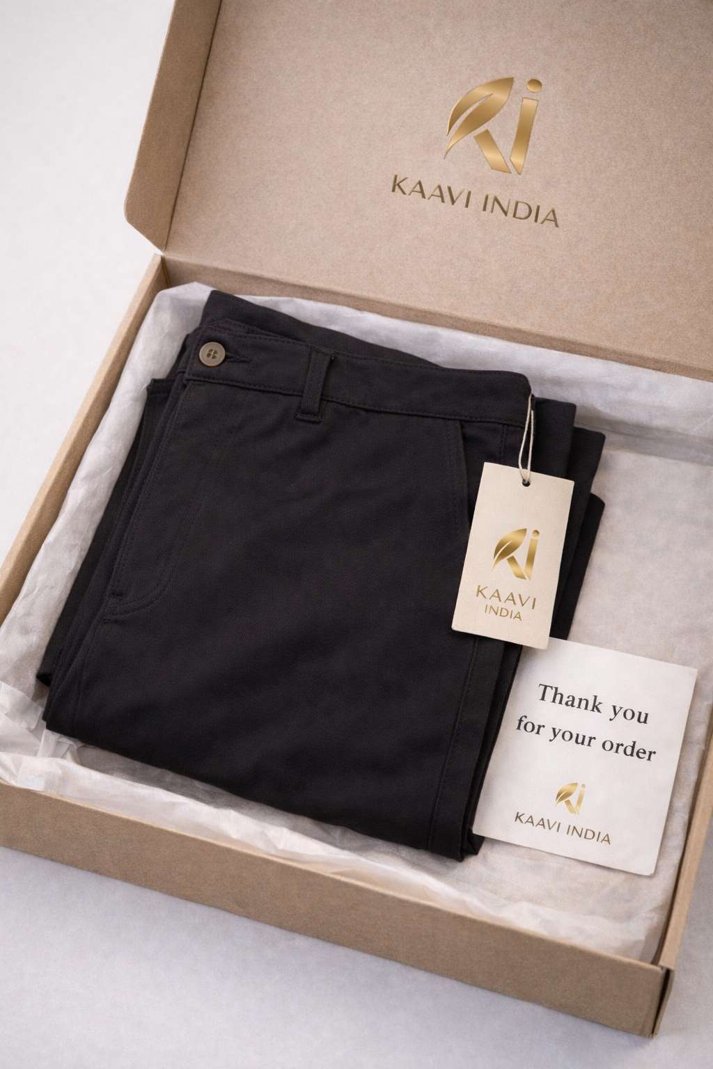 Black Smart Casual Chinos for Men | Cotton Blend Straight Fit Trousers