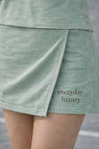 Sage Green Skort Co-Ord Set for Women | Trendy Premium Comfort Wear