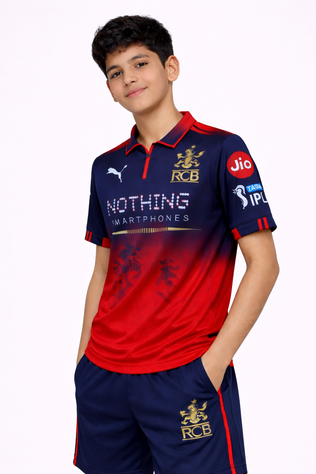 RCB Official Boys Jersey 2026 |Royal Challengers Bangalore Kids Official Inspired Fan Cricket T-Shirt