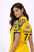 CSK Official Fan Jersey 2026 | Chennai Super Kings T-Shirt for Women