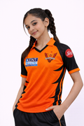 SRH Girls Jersey 2026 | Sunrisers Hyderabad Kids Orange IPL Cricket T-Shirt