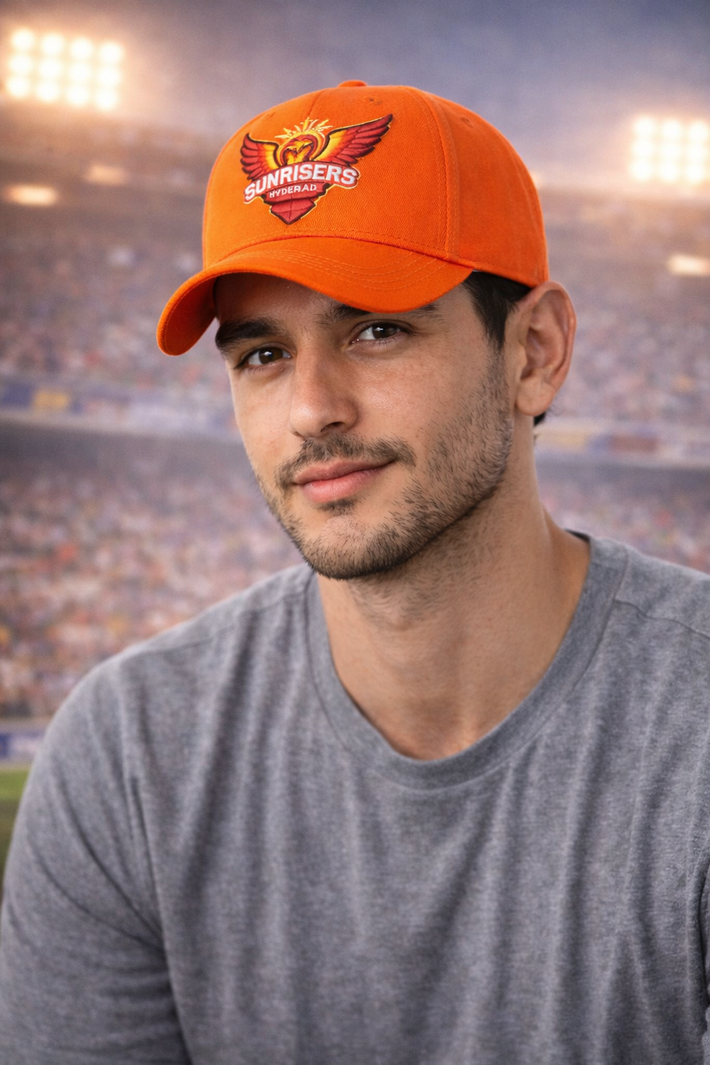 Sunrisers Hyderabad (SRH) Orange Premium Fan Cap – Embroidered Logo IPL Cricket Match Cap