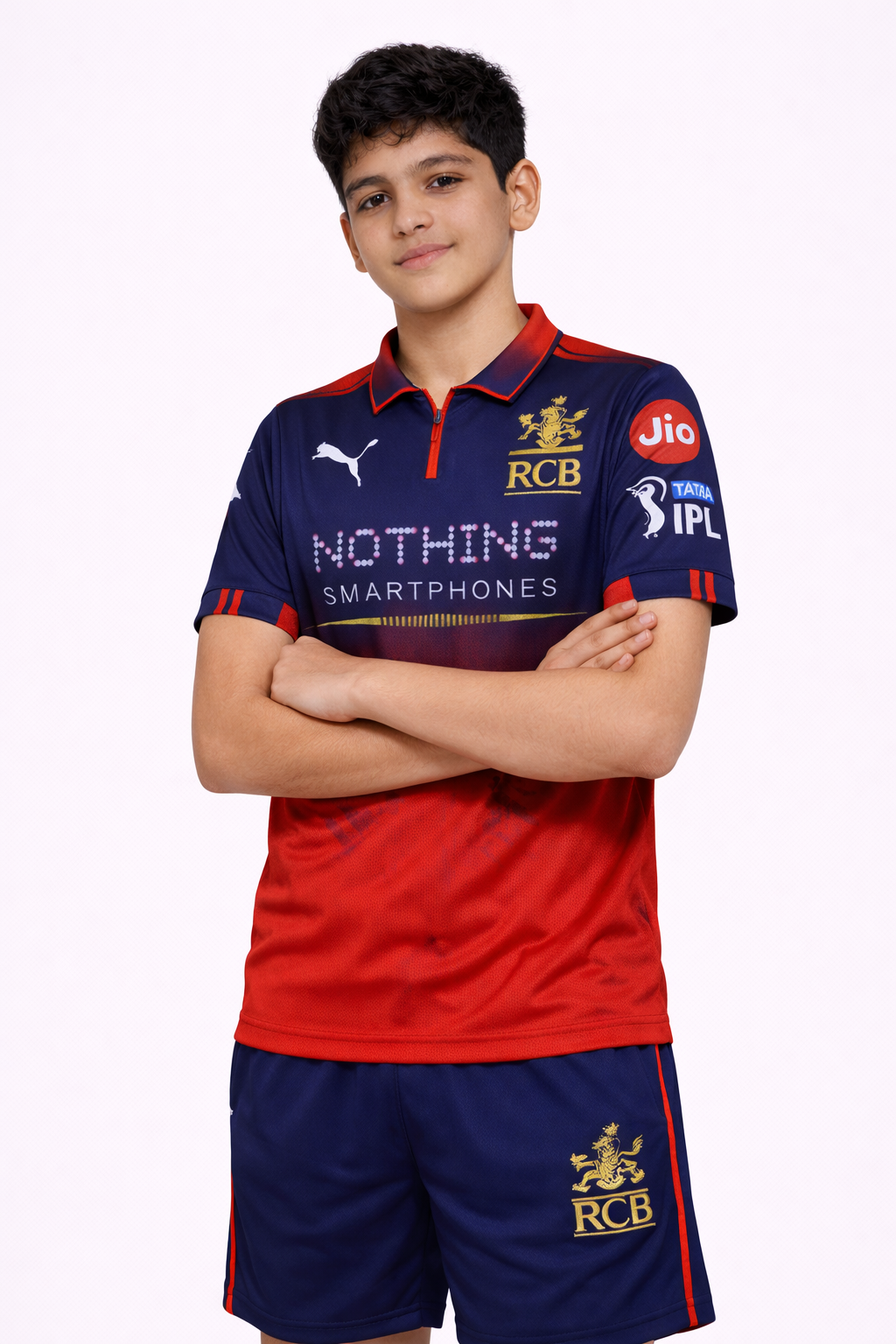 RCB Official Boys Jersey 2026 |Royal Challengers Bangalore Kids Official Inspired Fan Cricket T-Shirt