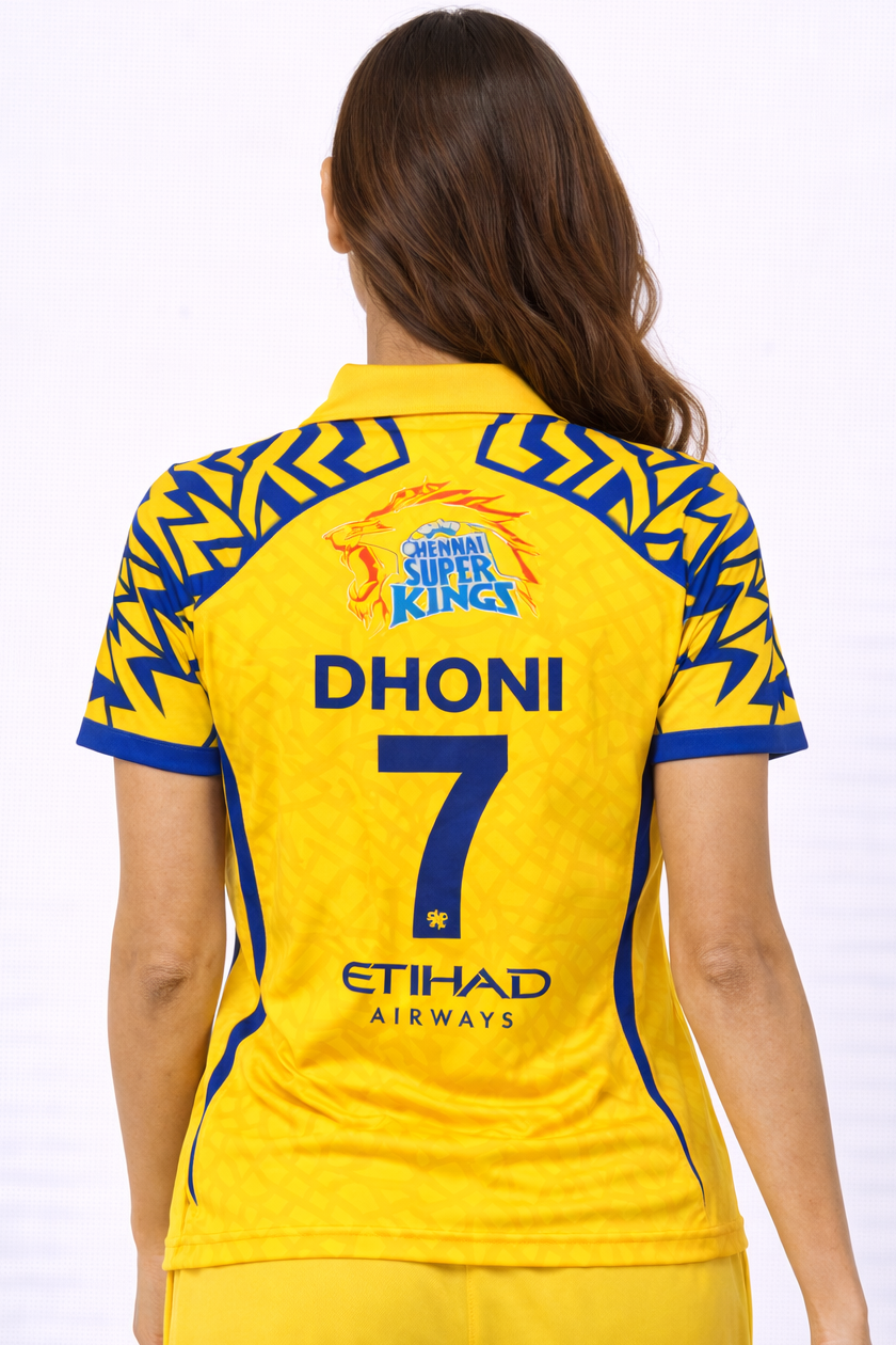 CSK Official Fan Jersey 2026 | Chennai Super Kings T-Shirt for Women