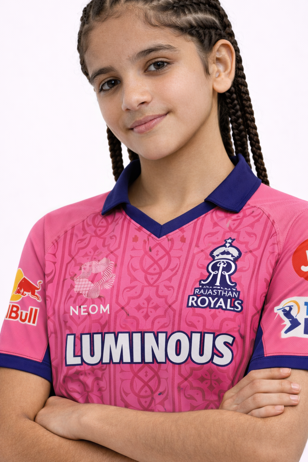 RR Girls Jersey 2026 | Rajasthan Royals Kids Official Inspired Pink Cricket T-Shirt