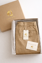 Khaki Casual Chinos for Men | Relaxed Fit Cotton Blend Trousers